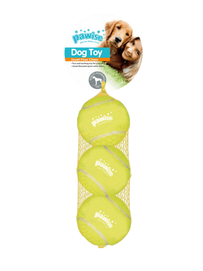 PAWISE Παιχνίδι Σκύλου Squeaky Tennis Ball (3τμχ)